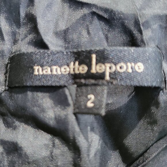 NANETTE LEPORE Black Sparkly Fringe Dress 2 - Picture 5 of 5